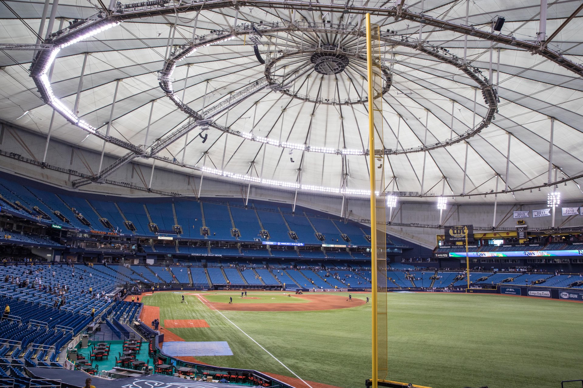 The view from inside (after the game)