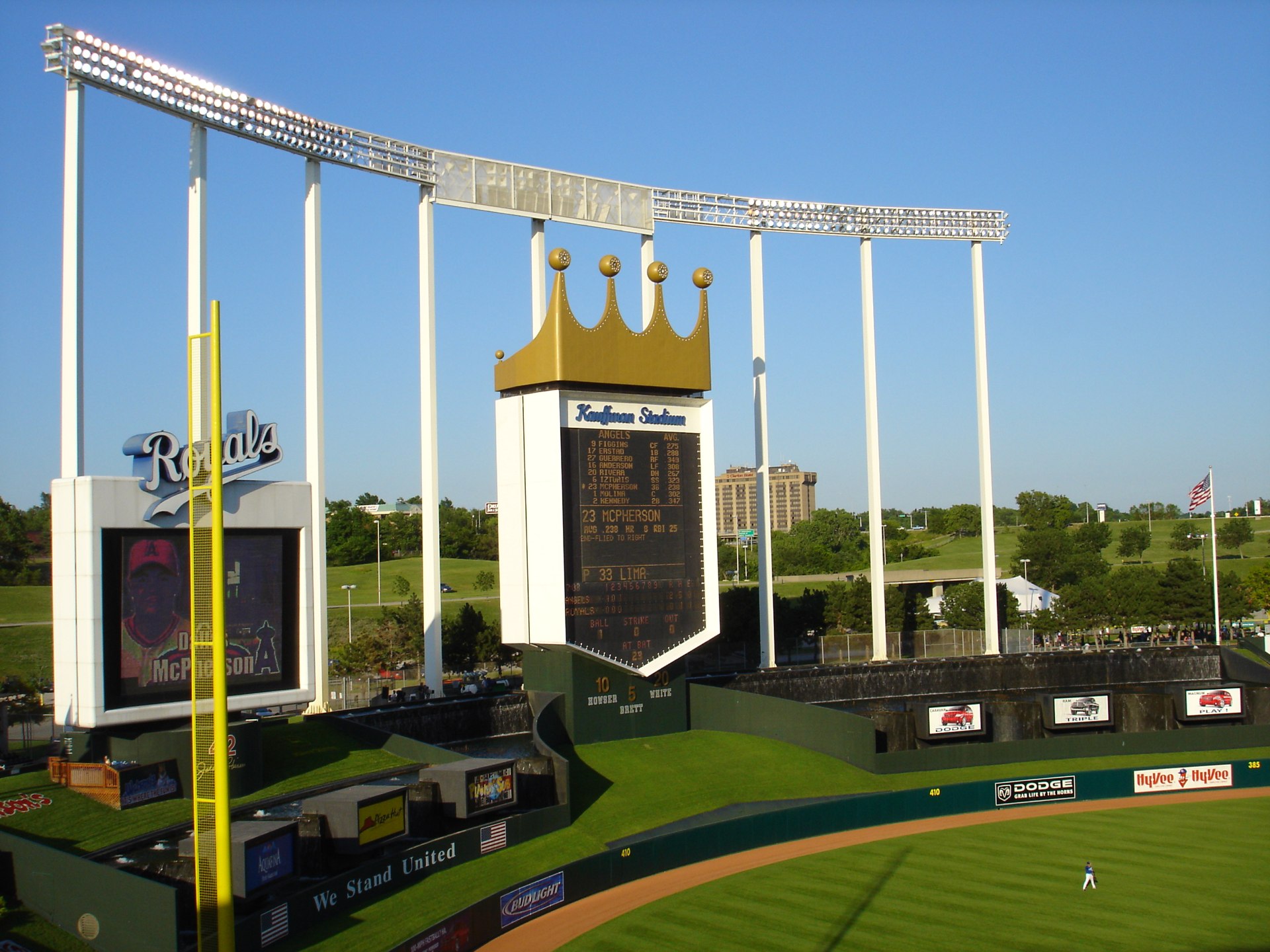 Outfield signage
