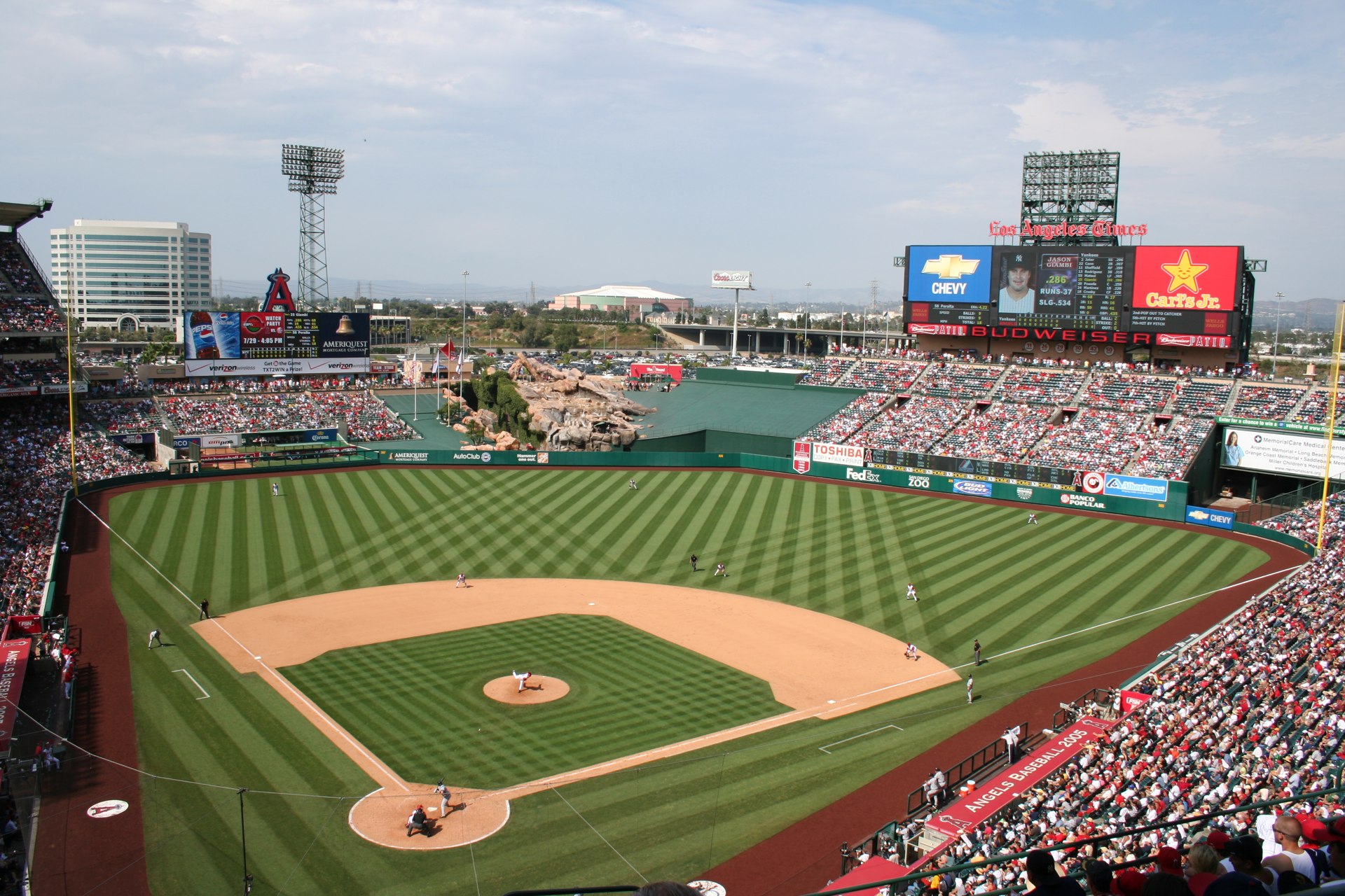 Angel Stadium in the early 2000's
