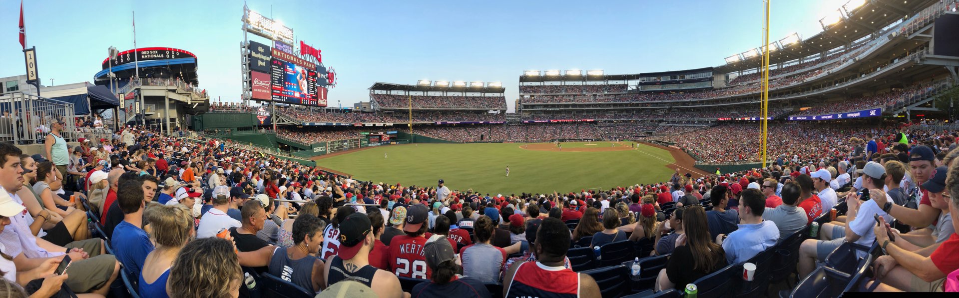 View from seats