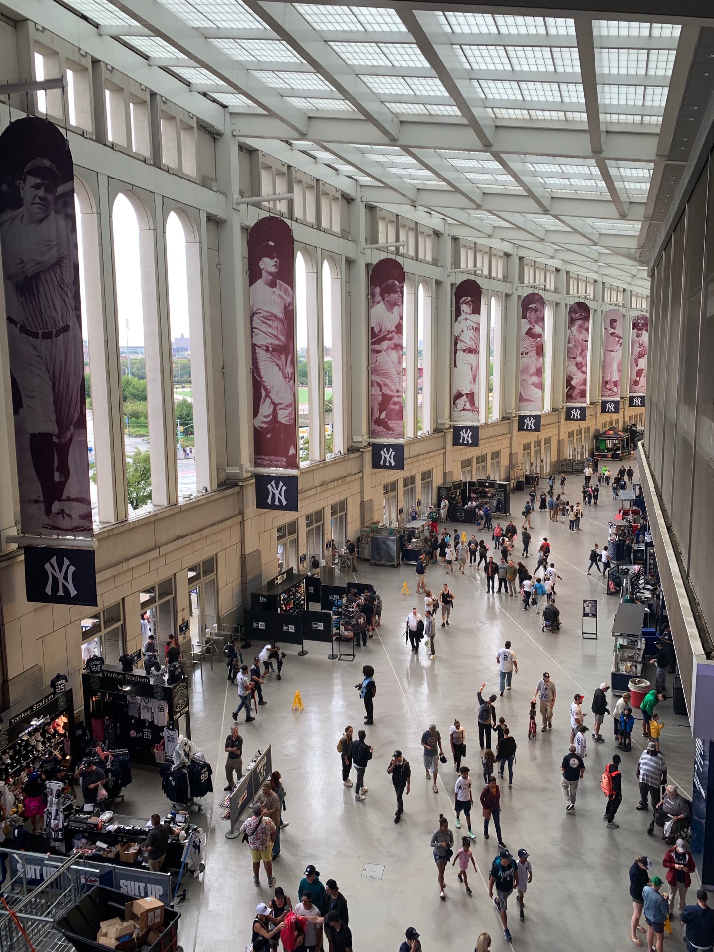 Spacious interior halls