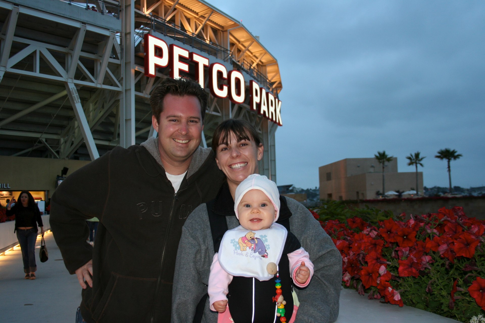 Brian, Kim, and baby Savannah