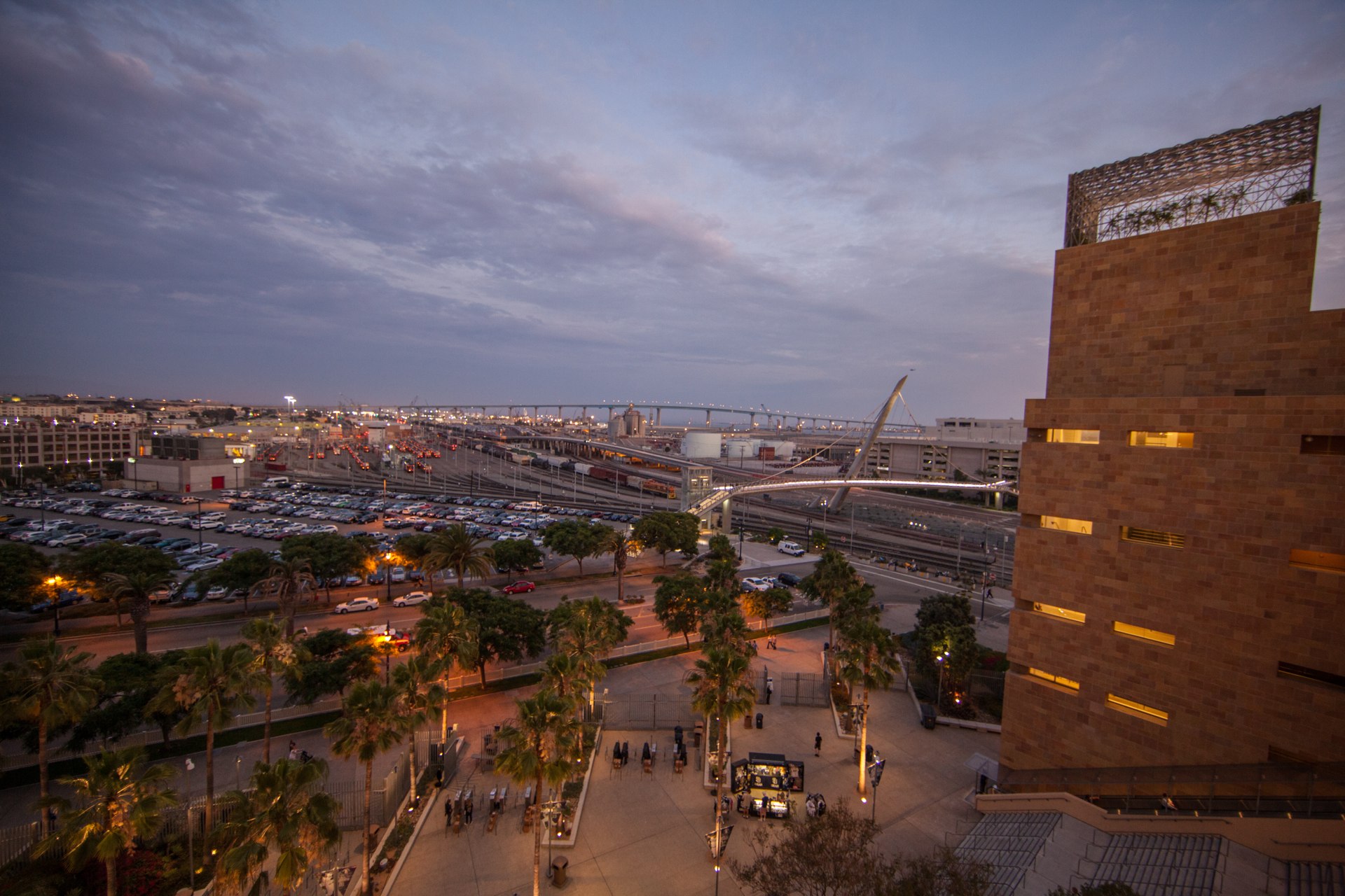 View looking out from the stadium