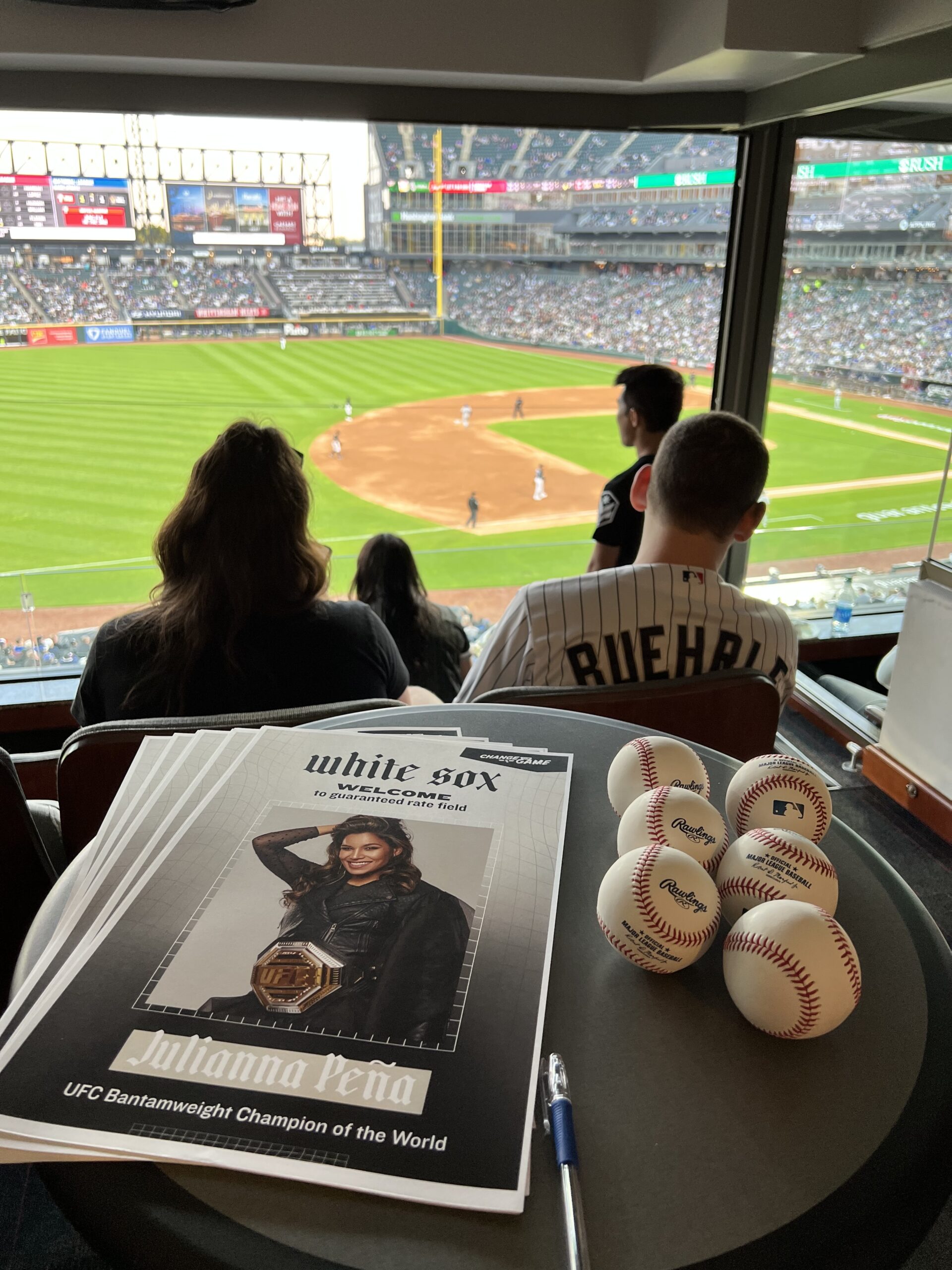 In the VIP Suite with UFC's Juliana Peña