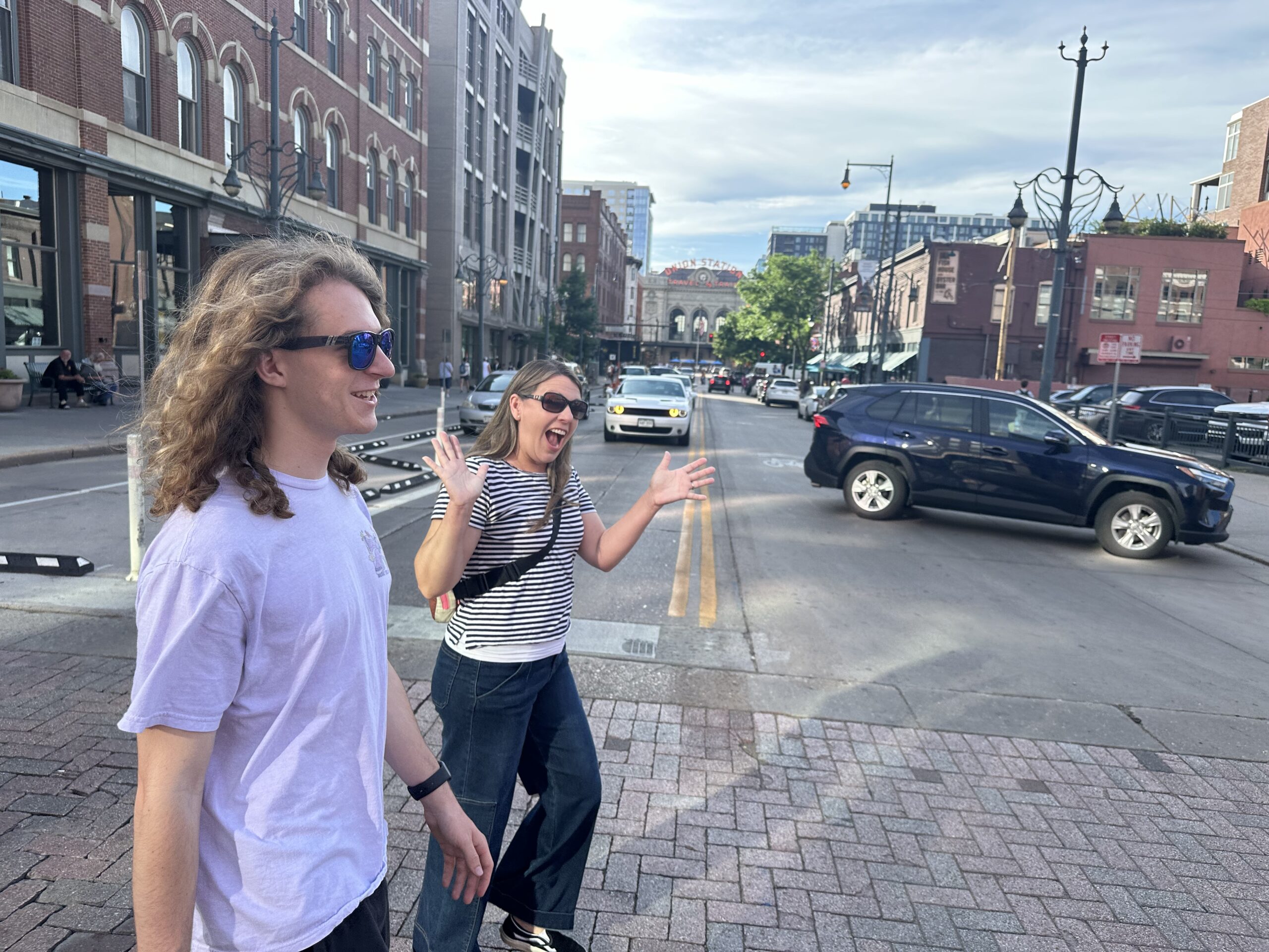 Owen & Kim head to the park