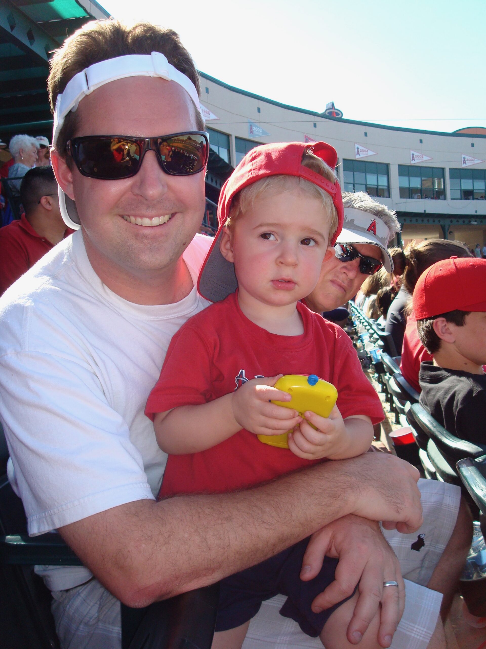 Brian & Owen enjoying the game at Tempe Diablo