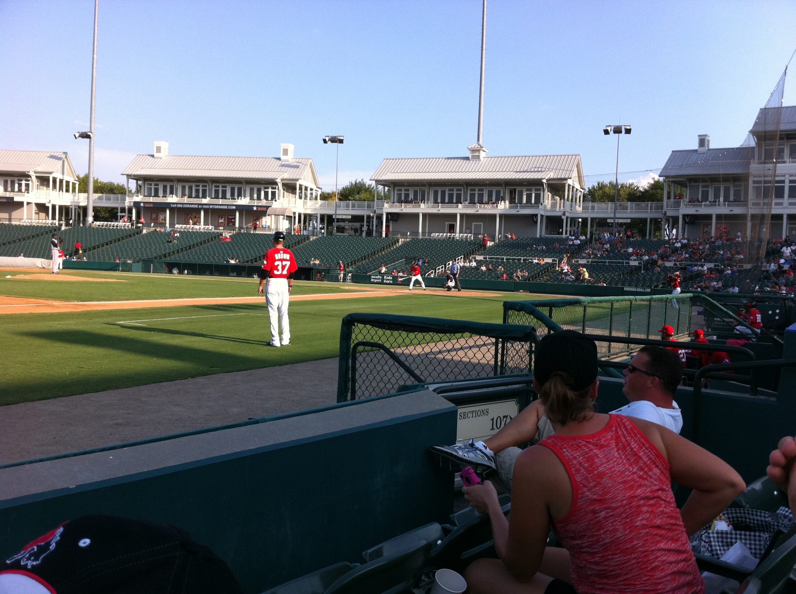 Dr. Pepper - View from our seats