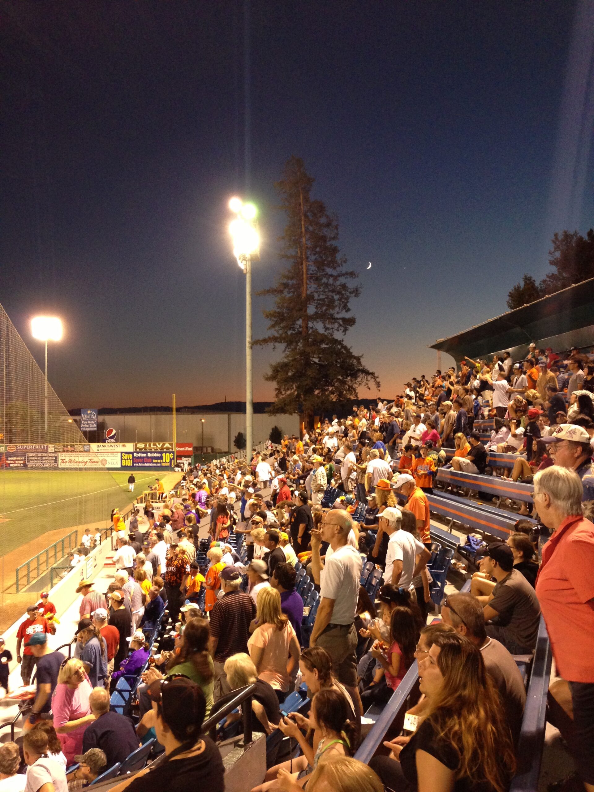 San Jose Stadium at Night